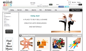 Creative Arts Exchange website screenshot