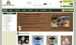 My Farmers Market website screenshot