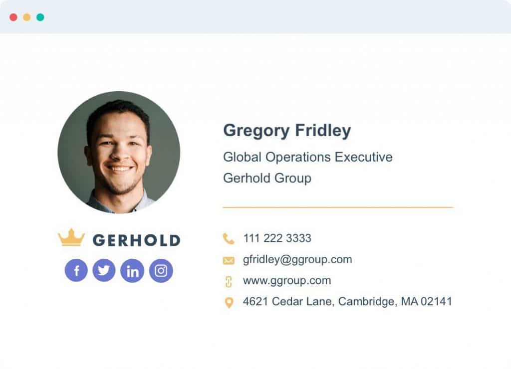 Email-signature | iScripts Blog Hubspot email signature screenshot